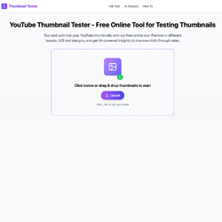 YouTube Thumbnail Tester
