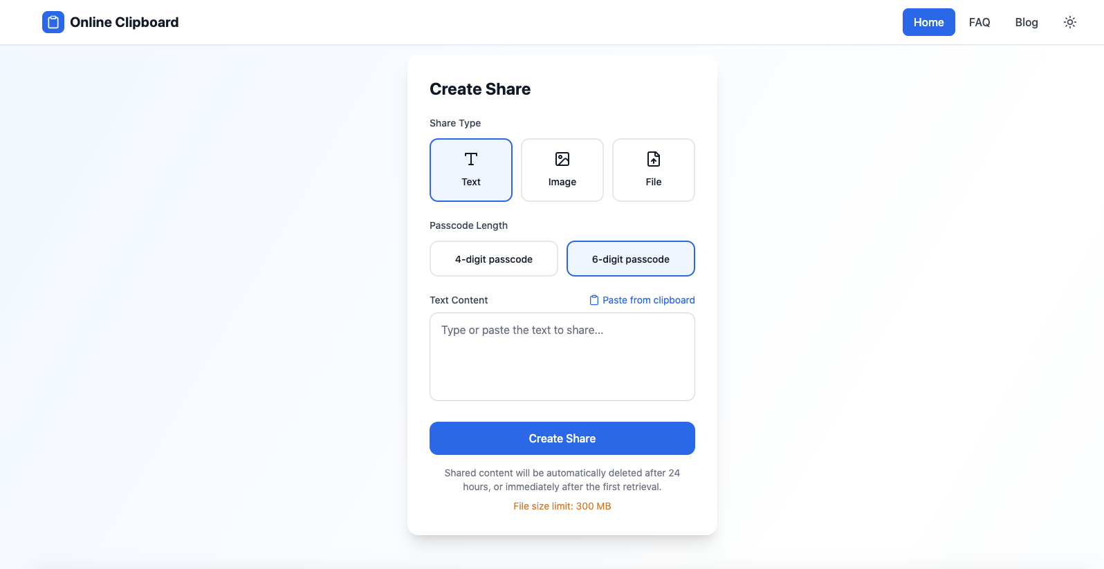 Free Online Clipboard